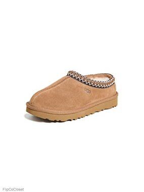 Suede Tasman II Slipper with Sheepskin Lining & Recycled Braid
